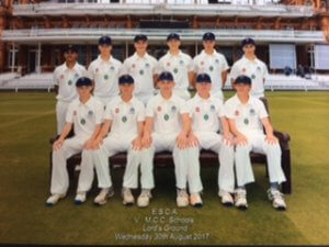 Ben Charlesworth (Second from Left) representing ESCA XI at Lord’s