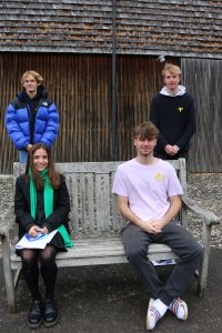 Peer Listeners William Mann, Harvey Machin, Bea Nicholls and Sam Gorton